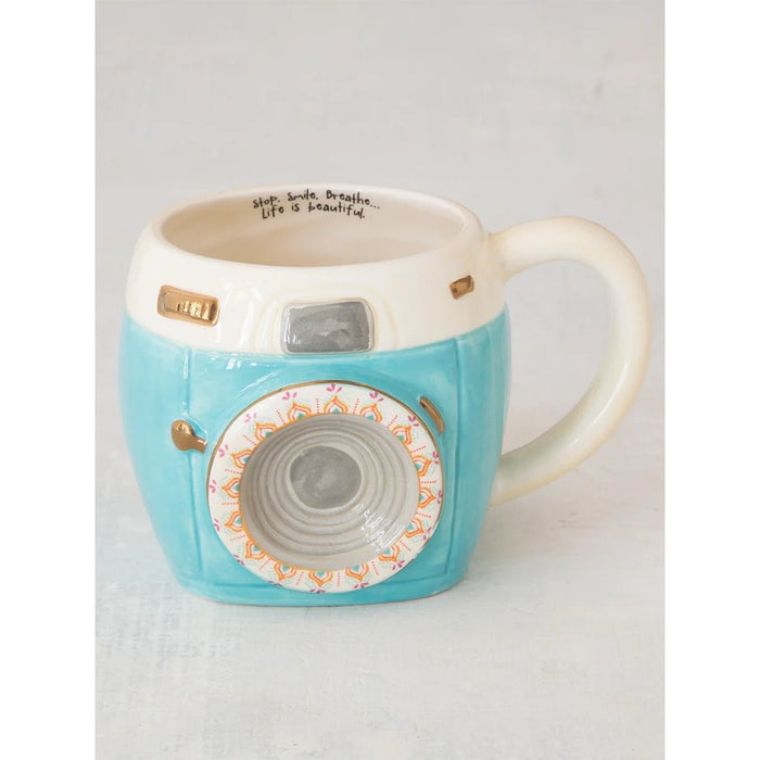 "Natural Life : Folk Art Coffee Mug - Camera - Natural Life : Folk Art Coffee Mug - Camera"