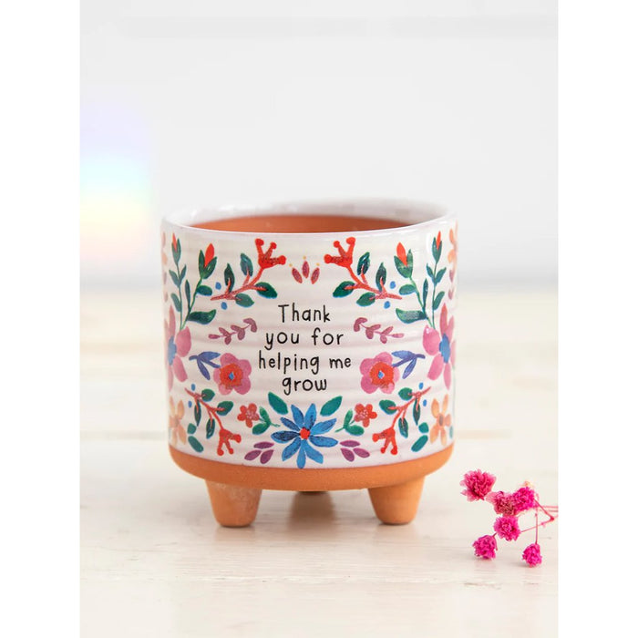 "Natural Life : Mini Artisan Planter - Thank You - Natural Life : Mini Artisan Planter - Thank You"