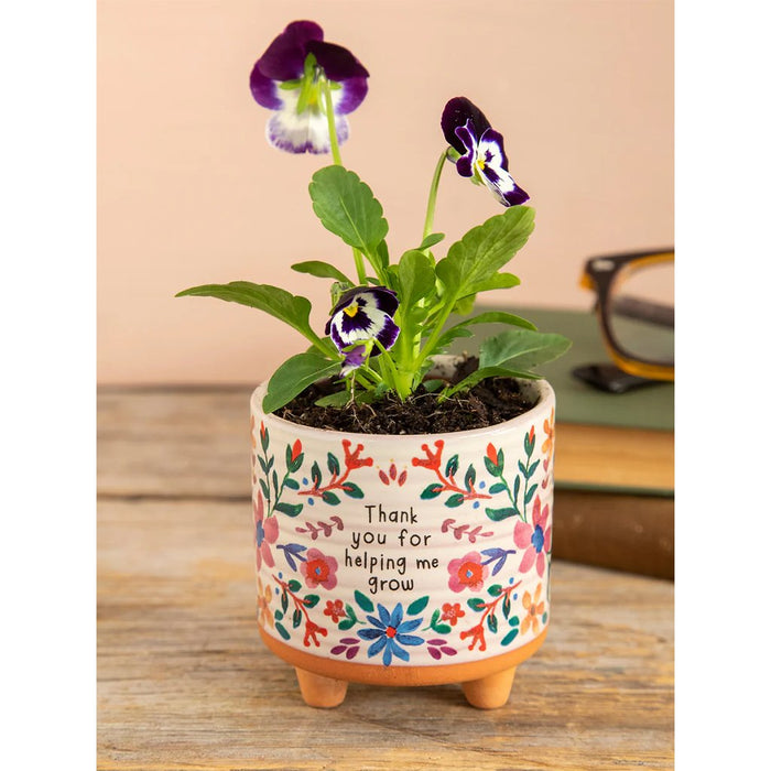 "Natural Life : Mini Artisan Planter - Thank You - Natural Life : Mini Artisan Planter - Thank You"