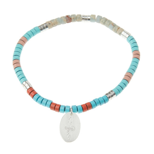 "Scout Curated Wears : Stone Intention Charm Bracelet - Aqua Terra/Silver - Scout Curated Wears : Stone Intention Charm Bracelet - Aqua Terra/Silver"