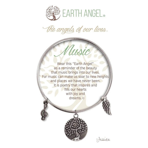 "Earth Angel : Music Charm Bracelet in Silver - Earth Angel : Music Charm Bracelet in Silver"