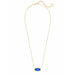 "Kendra Scott : Elisa Gold Pendant Necklace in Cobalt Cat's Eye - Kendra Scott : Elisa Gold Pendant Necklace in Cobalt Cat's Eye"