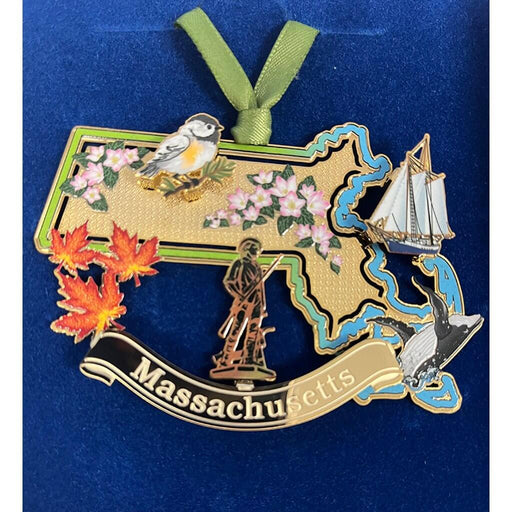 "ChemArt : State Of Massachusetts - Ornament - ChemArt : State Of Massachusetts - Ornament"