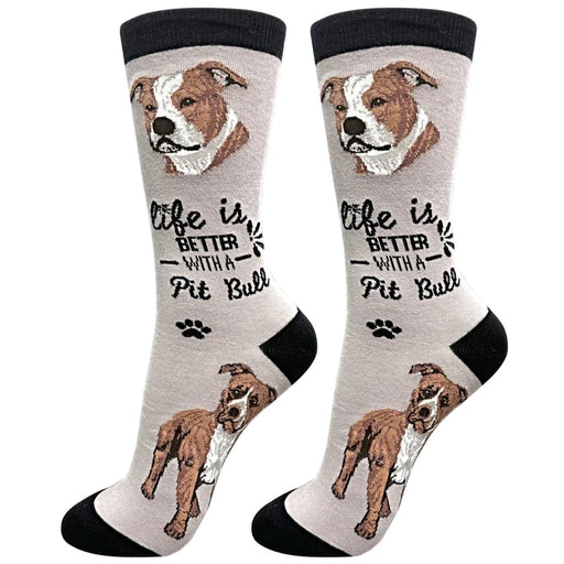"Life Is Better With A Pit Bull Unisex Socks - Life Is Better With A Pit Bull Unisex Socks"