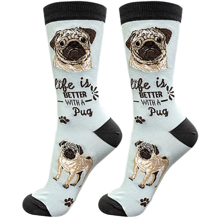 "Life Is Better With A Pug Unisex Socks - Life Is Better With A Pug Unisex Socks"