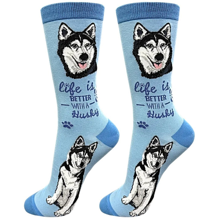"Life Is Better With A Siberian Husky Unisex Socks - Life Is Better With A Siberian Husky Unisex Socks"