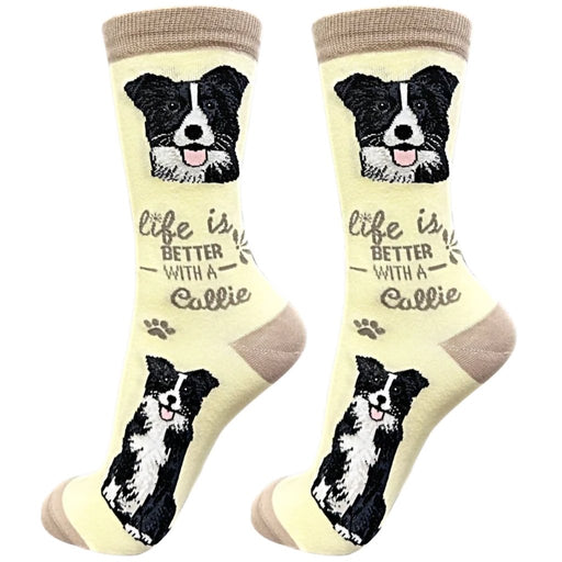 "Life Is Better With A Border Collie Unisex Socks - Life Is Better With A Border Collie Unisex Socks"