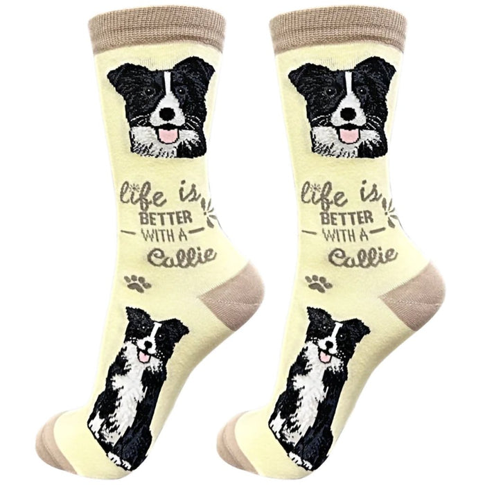 "Life Is Better With A Border Collie Unisex Socks - Life Is Better With A Border Collie Unisex Socks"