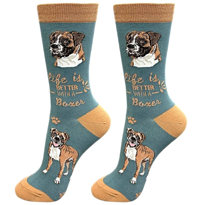 "Life Is Better With A Boxer Unisex Socks - Life Is Better With A Boxer Unisex Socks"