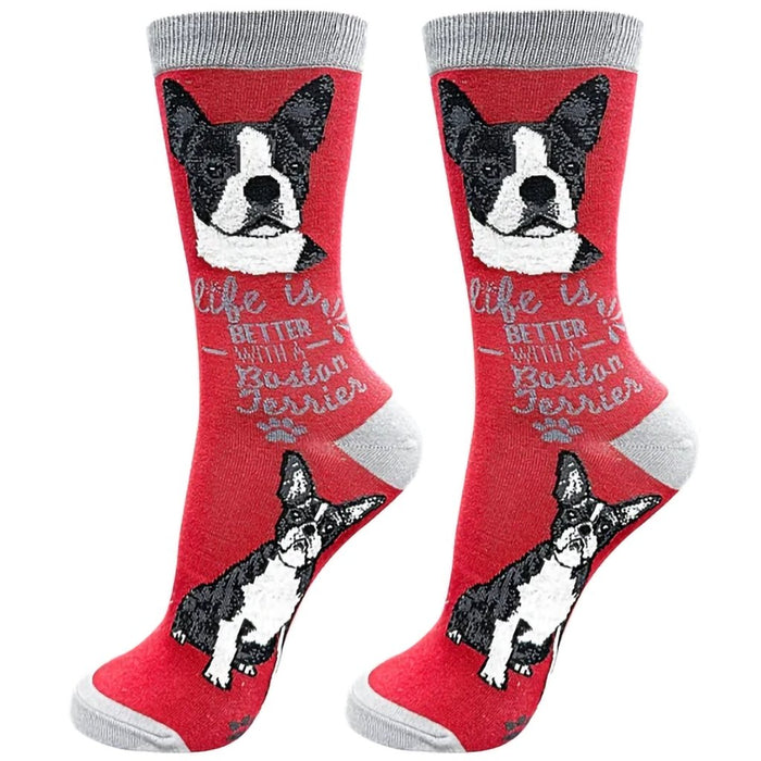 "Life Is Better With A Boston Terrier Unisex Socks - Life Is Better With A Boston Terrier Unisex Socks"