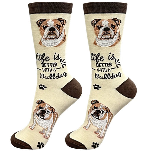 "Life Is Better With A Bulldog Unisex Socks - Life Is Better With A Bulldog Unisex Socks"