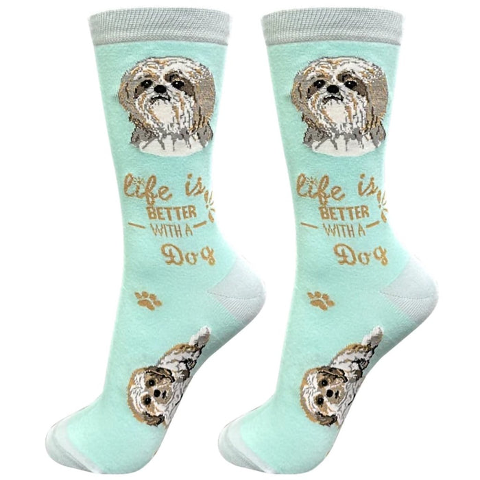 "Life Is Better With A Shih Tzu Unisex Socks - Life Is Better With A Shih Tzu Unisex Socks"