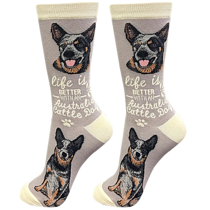 "Life Is Better With An Australian Cattle Dog Unisex Socks - Life Is Better With An Australian Cattle Dog Unisex Socks"