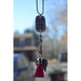 "Cathedral Art : Angel Wings Pink Tassel Angel Car Charm With Beads - Cathedral Art : Angel Wings Pink Tassel Angel Car Charm With Beads"