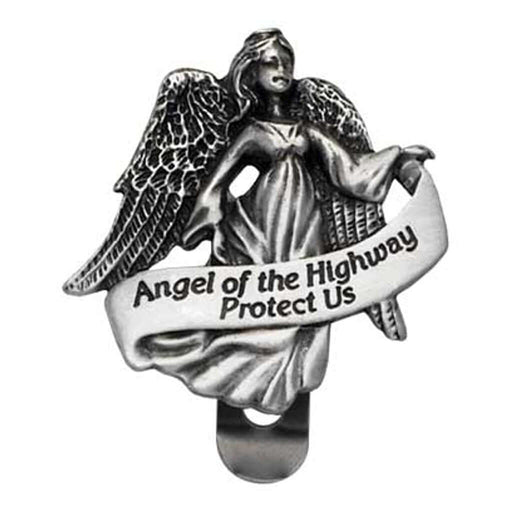 "Cathedral Art : \"Angel Of The Highway Protect Us\" Visor Clip - Cathedral Art : \"Angel Of The Highway Protect Us\" Visor Clip"