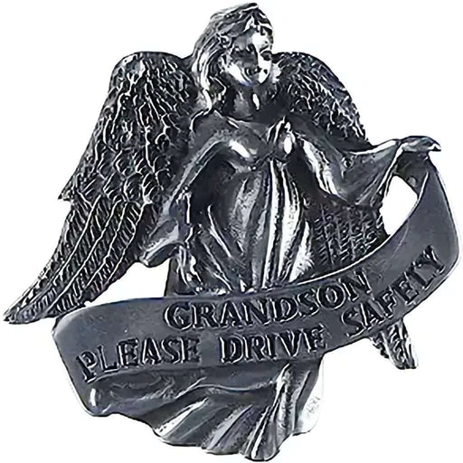 "Cathedral Art : \"Grandson Please Drive Safely\" Visor Clip - Cathedral Art : \"Grandson Please Drive Safely\" Visor Clip"