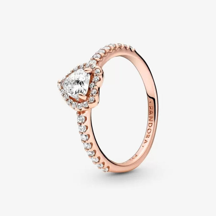 "PANDORA : Sparkling Elevated Heart Ring - PANDORA : Sparkling Elevated Heart Ring"