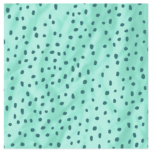 "Hallmark : Aqua With Green Dots Dinner Napkins, Set of 16 - Hallmark : Aqua With Green Dots Dinner Napkins, Set of 16"