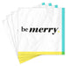 "Hallmark : Black and White \"Be Merry\" Cocktail Napkins, Set of 16 - Hallmark : Black and White \"Be Merry\" Cocktail Napkins, Set of 16"