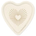 "Hallmark : Gold and Ivory Heart-Shaped Dessert Plates, Set of 8 - Hallmark : Gold and Ivory Heart-Shaped Dessert Plates, Set of 8"