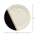 "Hallmark : Ivory, Black and Gold Dinner Plates, Set of 8 - Hallmark : Ivory, Black and Gold Dinner Plates, Set of 8"