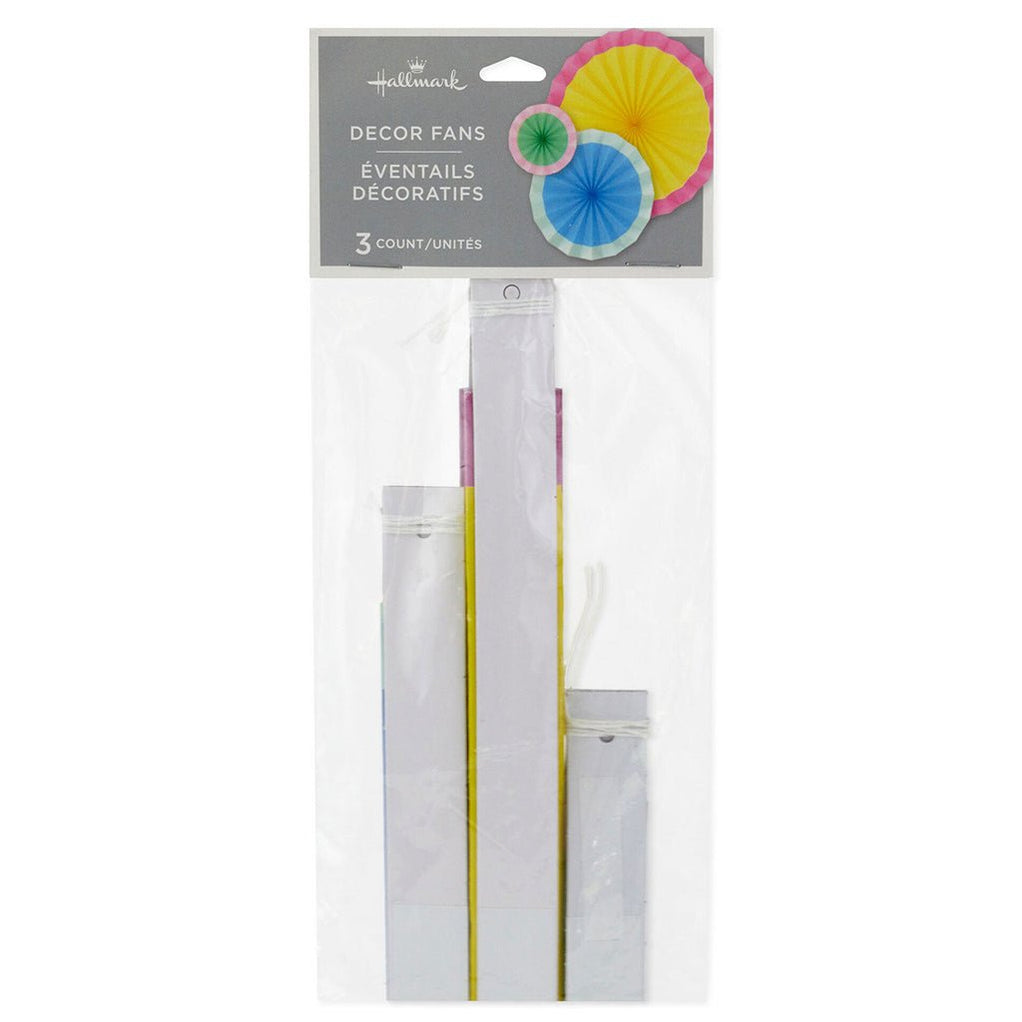 Hallmark : Bright Pastel Decorative Paper Fans, Set of 3 - Annies ...