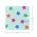 "Hallmark : Colorful Stars on Mint Cocktail Napkins, Set of 16 - Hallmark : Colorful Stars on Mint Cocktail Napkins, Set of 16"