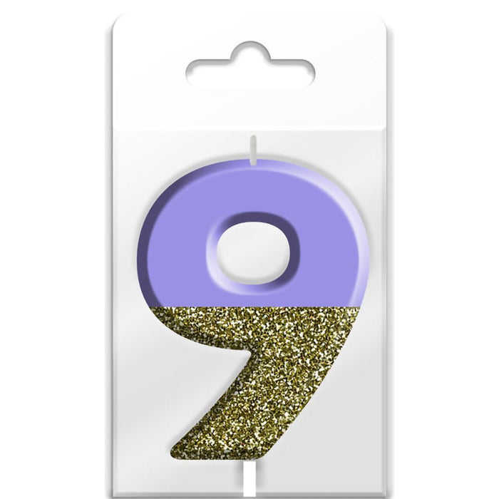 "Hallmark : Colorful Number 9 Candle - Hallmark : Colorful Number 9 Candle"