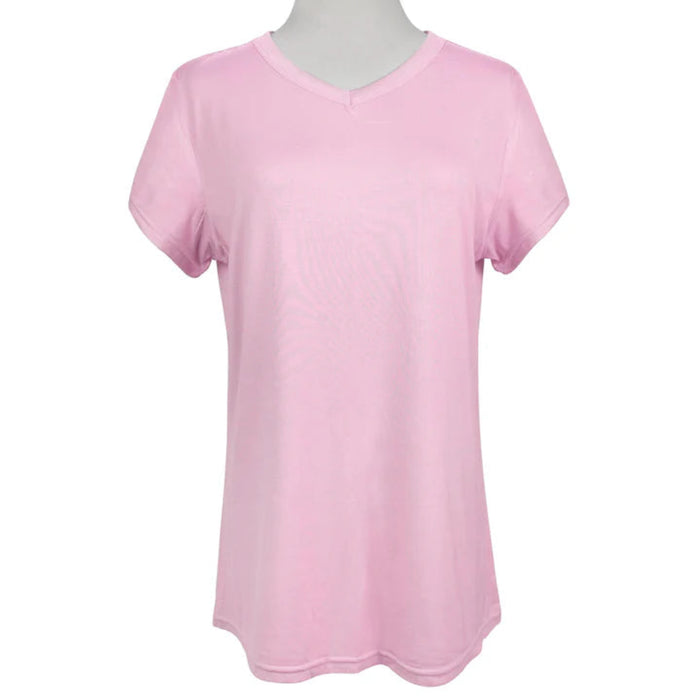 Relax in comfort with the Opportunities Ashley Pink Lounge Shirt