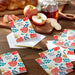 Hallmark Rosh Hashanah greeting cards featuring traditional pomegranate artwork with blue foliage and luxurious gold foil accents.