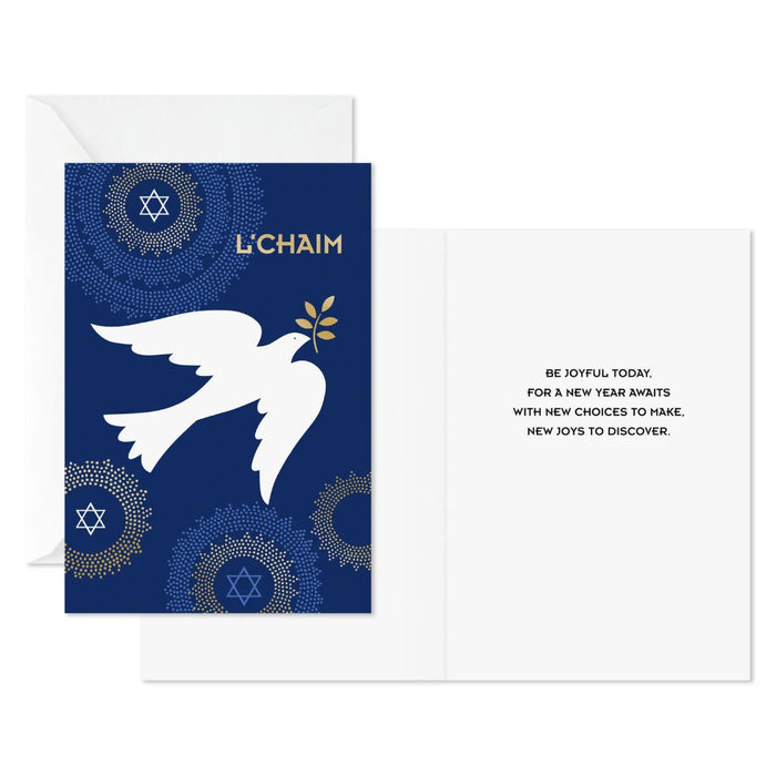 Hallmark Be Joyful Today Jewish New Year greeting cards ready to mail with matching envelopes