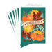 Boxed Hallmark Thanksgiving cards with harvest artwork, pumpkins, golden acorns, deep red leaves, and matching envelopes.