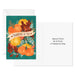 Boxed Hallmark Thanksgiving cards with harvest artwork, pumpkins, golden acorns, deep red leaves, and matching envelopes.