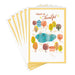 Hallmark The Important People in Our Hearts Thanksgiving Cards featuring a watercolor autumn landscape with cozy homes, a blue pond, colorful fall trees, and 6 matching envelopes.