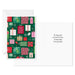 Hallmark Patchwork of Presents Christmas cards pack of 6 featuring colorful wrapped gifts and a cheerful festive holiday design