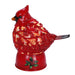 7" Cardinal & Holly Glitter Lantern - 7" Cardinal & Holly Glitter Lantern