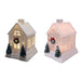 7" Ivory Christmas Village Glitter House - Assorted 1 at random - 7" Ivory Christmas Village Glitter House - Assorted 1 at random