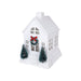 7" Ivory Christmas Village Glitter House - Assorted 1 at random - 7" Ivory Christmas Village Glitter House - Assorted 1 at random