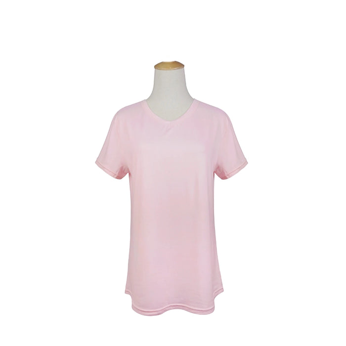Opportunities : Fashion by Mirabeau Light Weight Lounge Shirt - Cotton Candy Pink-BOGO 50% OFF