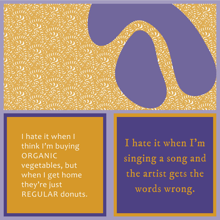Double-sided printed napkin featuring humorous sentiments on both sides