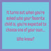 Funny “Drinks On Me: Favorite Child” drink coaster with witty family humor design