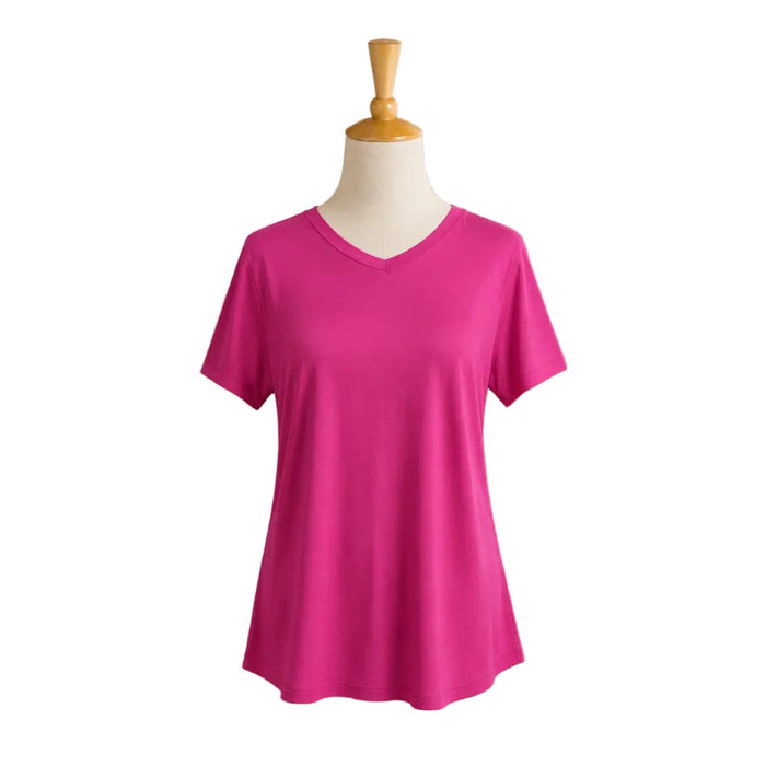 Opportunities Party Pink Lounge Shirt in a bright pink shade for casual and relaxed wear.
