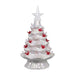 7.5" Iridescent White Cardinal LED Tree - 7.5" Iridescent White Cardinal LED Tree