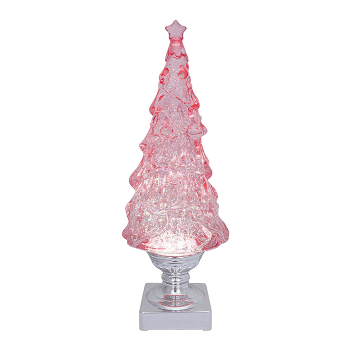 Opportunities : 14" LED Pink Blowing Glitter Tree