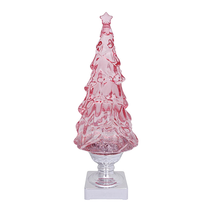 Opportunities : 14" LED Pink Blowing Glitter Tree