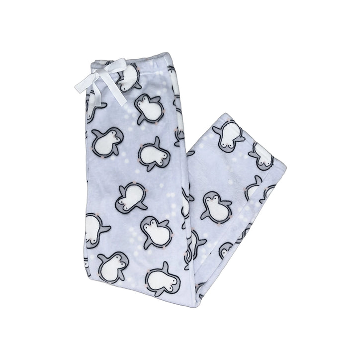 Snuggle up in adorable comfort with these Opportunities : Velvety Fleece PJ Bottoms - Playful Penguins