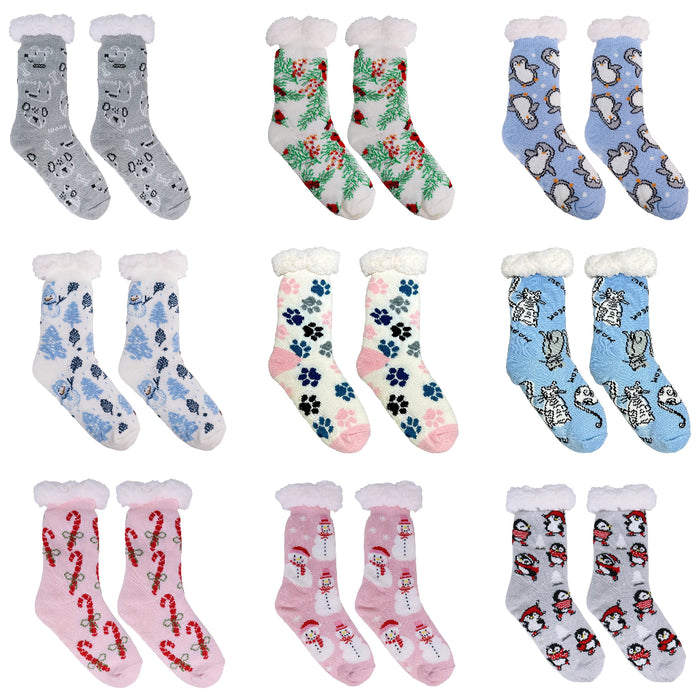 Opportunities : Vivid Holiday Thermal Slipper Socks-BOGO FREE
