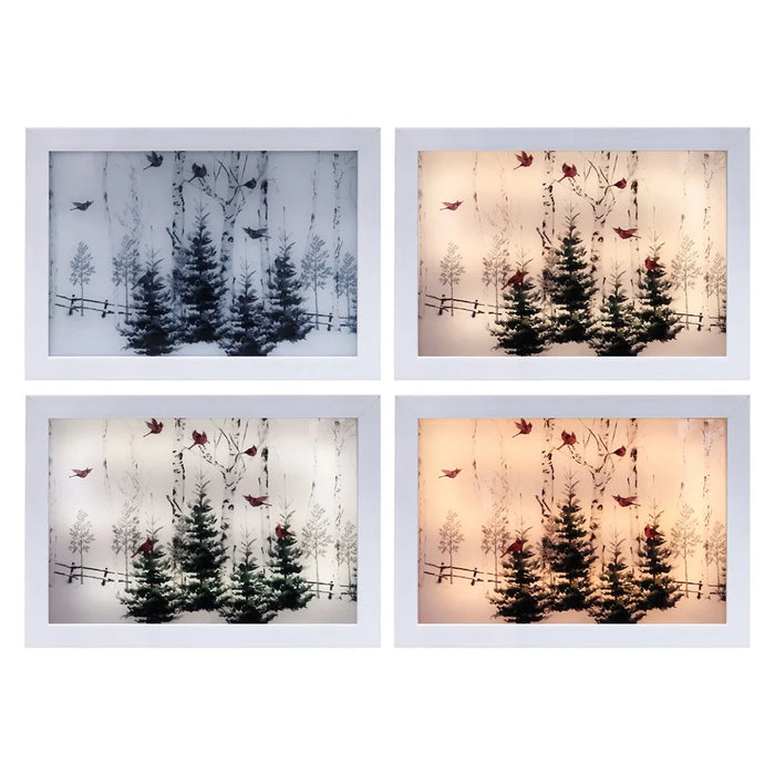 Opportunities : LED Winter Cardinal Lighted Painting