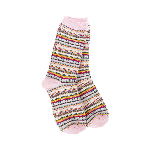 Pink multi color socks