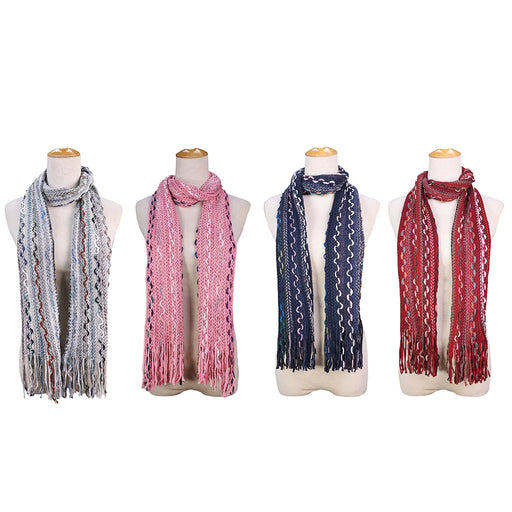 This beautifully crafted Opportunities Assorted Gracie Multi-Color Giving Scarf features a stunning blend of colors that complements any outfit, from casual to sophisticated.